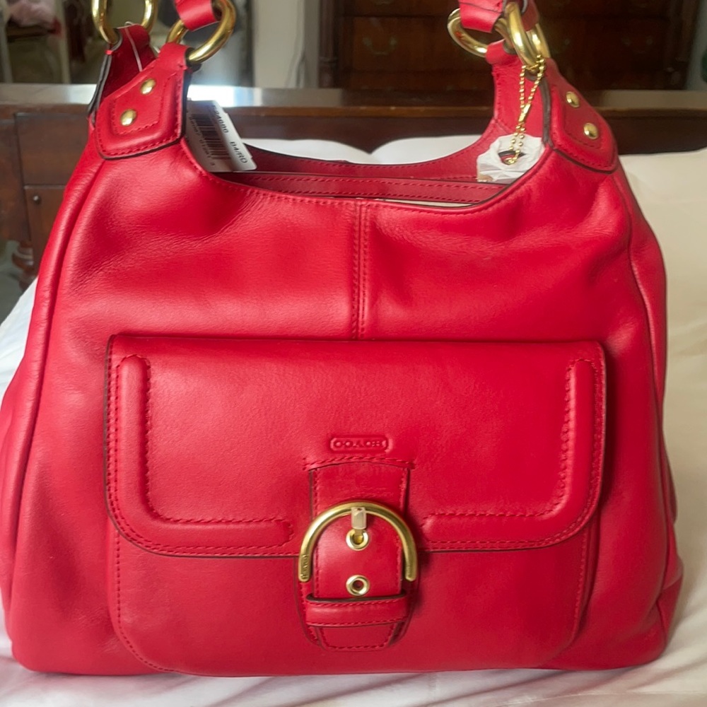 Beautiful New Red Coach Purse